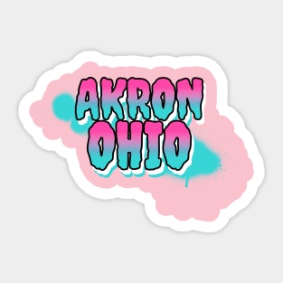 Akron Ohio Sticker